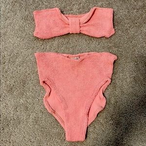 Hunza G high waisted 2 piece bikini